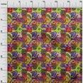 thumbnail image 3 of oneOone Georgette Viscose Red Fabric Paisley Patchwork Fabric For Sewing Printed Craft Fabric By The Yard 42 Inch Wide, 3 of 5