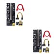 thumbnail image 3 of tredstone 5x USB 3 Planche Rehausseur VER009S Or PCI-E 1x à 16x Alimenté 60cm PCIe Rallonge Fente Noire+fil Rouge 2Ensemble, 3 of 6