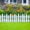 White#2395💐, variant on White Plastic Garden Picket Fence Edging | Decorative Border for Lawns and Flowerbeds | Modular Design | Weather Resistant | Lightweight 200g/300g | Size 30x30cm or 50x30cm