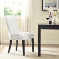 thumbnail image 4 of Hawthorne Collections 20.5" Modern Faux Leather Dining Side Chair in White, 4 of 4