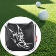 thumbnail image 1 of fastboy Universal Golf Mallet Putter Cover Square Headcover Magnetic Closure Guard Butterfly Black, 1 of 9