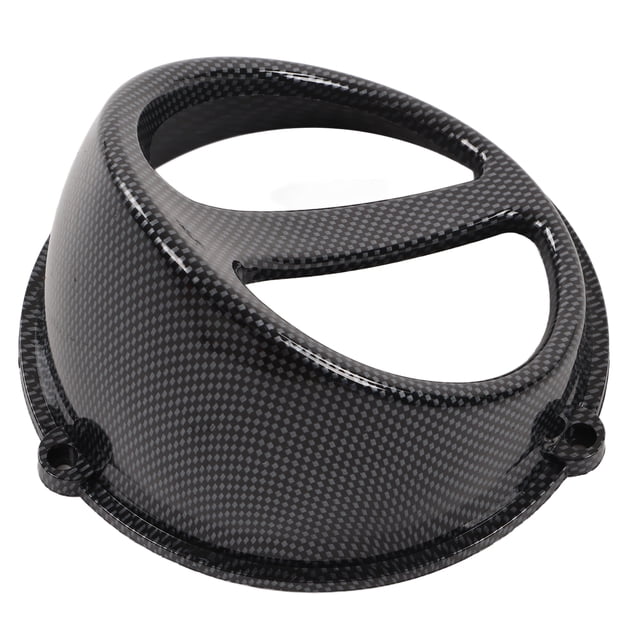 Engine Cooling Fan Cover, High Strength Heat Resistant Motorcycle Air Scoop Cover Compact Carbon Fiber Style For Scooter