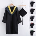 thumbnail image 2 of 1 Ensemble Beau Tricoté Graduation Uniforme Polyester Élégante Robe de Graduation de Touche Festive pour la Photographie, 2 of 9