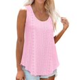 thumbnail image 5 of Timegard Camisoles pour Femmes à Oeillets, Encolure Dégagée, Confortables, Sans Manches, d'Été, Chic Décontracté, Chemises Amples, Hauts, 5 of 5