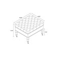thumbnail image 4 of Riverbay Furniture Square Ottoman in Natural, 4 of 6