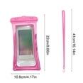 thumbnail image 3 of FHBVT Waterproof Floating Phone Case Lanyard PVC Polyester Screen Touch Sensitive IPX8 Waterproof for Beach Vacation Ships Swimming Snorkeling Kayaking Water Activity All Smartphones Protective Case, 3 of 6
