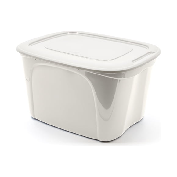 Tuff StoreTM Branded 63L (16.6 gal.), Utility Series Storage Tote in Warm Grey color