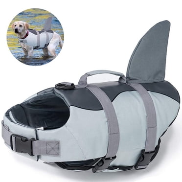 Dog Life Jacket Ripstop Dog Life Vest Adjustable Dog Life Preserver with Buoyancy and Rescue Handle