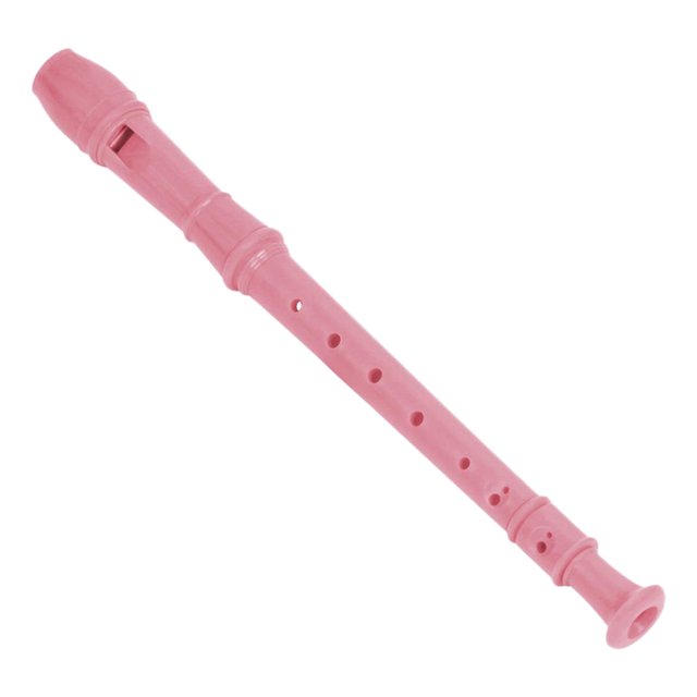 8 Holes Chinese Mini Bamboo Flute Tube Woodwind Musical Instrument C / D / E / F / Key Clarinet Handmade Pink
