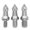 Silver, variant on FRCOLOR Glide Tack 3pcs Replacement Glide Tack Tripod Accessory Fixing Spikes Stainless Steel Spike,1.46"X0.87"X0.2"