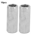 thumbnail image 4 of Hex Nut,10pcs M8 Long Rod Long Nuts Nut Fastener Meticulously Designed, 4 of 8
