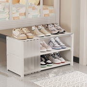 Amzcrzy Clothing & Wardrobe Storage, Dormitory Shoe Rack Easy Storage Bed Storage Artifact Multi-layer Household Table Bottom Small Narrow Shoe rack