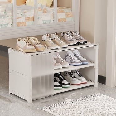 EGNMCR Shoe Rack,Shoe Rack for Closet Dormitory Shoe Rack Easy Storage Bed Storage Artifact Multi-layer Household Table Bottom Small Narrow Shoe Cabinet Shoe rack