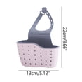 thumbnail image 2 of Agiferg Kitchen Utensils Double-layer Sink Draining Basket Sponge Pool Storage Supplies Hanging Basket Draining Rack, 2 of 2