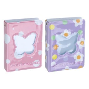 Uxcell 3 1 cm Mini Photocard Binder Love Heart Hollow Photocard, Kpop Photocard Album Binder, Style 3