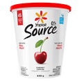 thumbnail image 1 of Yoplait Source 0% Smooth Traditional Yogurt, Cherry, No Added Sugar, 630g, 1 of 5