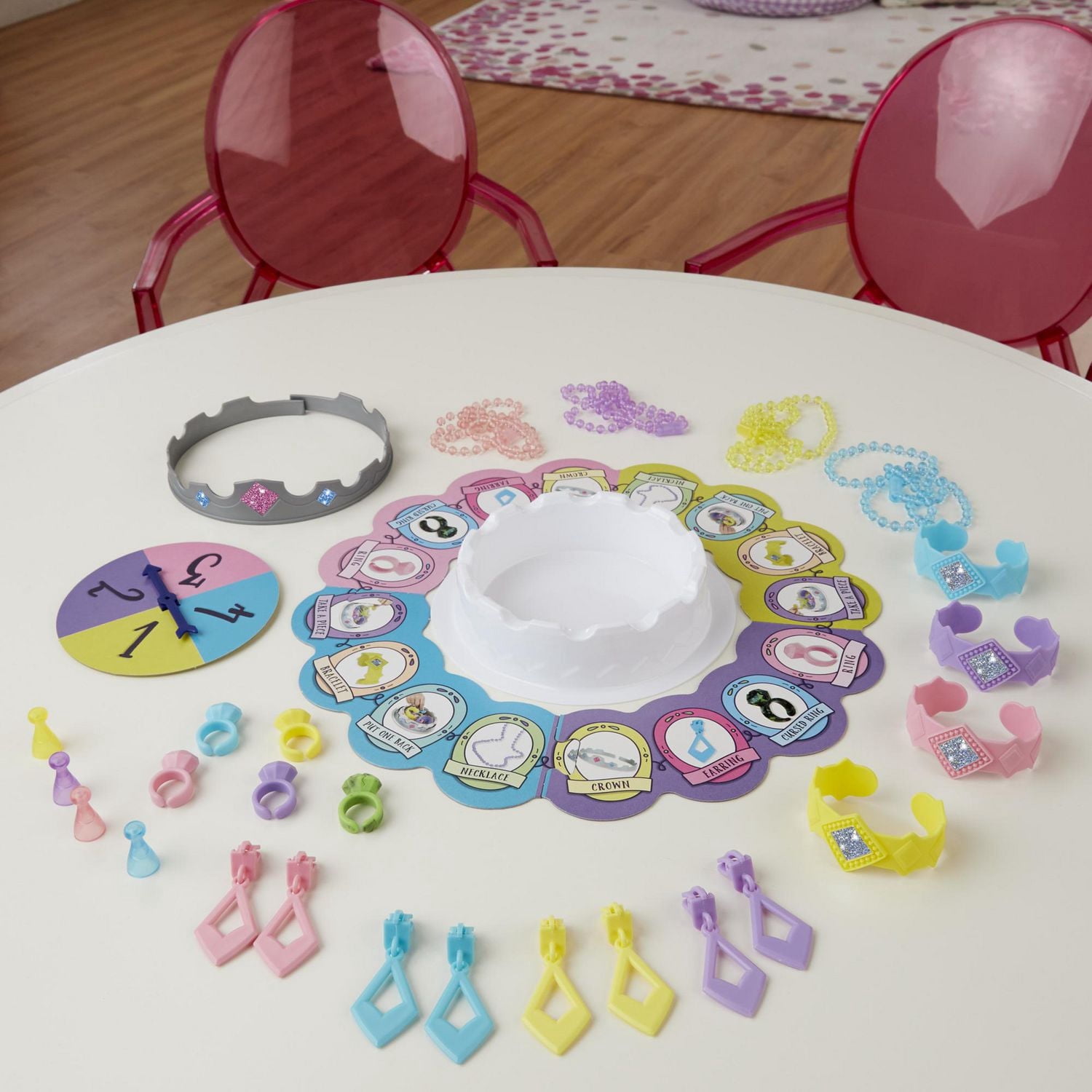 Pretty Pretty Princess, jeu de plateau classique pour se parer de bijoux, pour enfants, à partir de 5 ans, de 2 à 4 joueurs