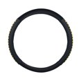 thumbnail image 4 of FH Group Genuine Leather Lace-Up Steering Wheel Cover - Yellow, 4 of 5