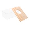 thumbnail image 2 of 1Pc Sand Bath Box Small Pets Shower Room Clear Hamster Toilet Sand Bath Room, 2 of 9