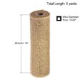 thumbnail image 2 of Unique Bargains PP Burlap Mesh 10' x 5 Yards Decorative Wrapping Ribbon, Beige 1 Roll, 2 of 5