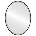 thumbnail image 1 of Miroir Ovale Encadré Singapore - Noir Frotté - 23 Pouces x 29 Pouces, 1 of 7