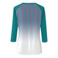 thumbnail image 5 of Birdeem T-Shirts à Manches 3/4 pour Femmes T-Shirt Imprimé Mode Blouse à Manches 3/4 Col Rond Hauts Décontractés T-Shirts à Manches 3/4 pour Femmes, 5 of 5
