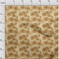 thumbnail image 3 of oneOone Silk Tabby Gamboge Yellow Fabric Ocean Sewing Material Print Fabric By The Yard 42 Inch Wide, 3 of 4