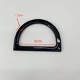 thumbnail image 2 of serony 2Pcs Women Purse Handles Belt Replacement DIY Handmade for Tote Purse Making black D shape, 2 of 9