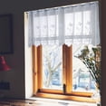 thumbnail image 4 of Meitianfacai Household Screen Curtains Fine Woven Screen Curtains White Through Rod Curtains, 4 of 9