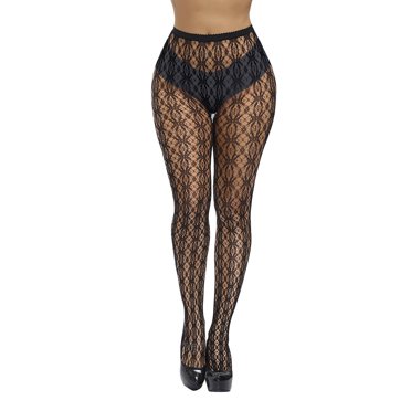 Jovati Women's Lace Printed Net Stockings, See-Through Temptation, One-Piece, Black Friday & Cyber Monday Deals
