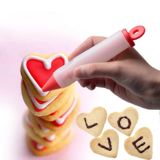 Dvkptbk Icing Dispensers 1PC MouldCream Cup Icing Piping Silicone Nozzle Dessert Decorator Cake Pen Cake DIY Doodle Pen Milking Grease Pen Kitchen Gadgets on Clearance