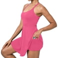 thumbnail image 1 of RXMEKW Robe Simulée Sans Manches Deux Pièces pour Femmes, Robe de Tennis et de Yoga Anti-Scandale à Col Rond, Robe Athlétique Décontractée Unie pour la Course et le Gym, 1 of 6