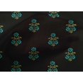 thumbnail image 4 of oneOone Cotton Poplin Fabric Leaves & Floral Block Printed Craft Fabric BTY 42 Inch Wide, 4 of 5