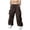Brown, variant on CFLVAEK Mens Cargo Pants Big and Tall Drawstring Elastic Waist Baggy Cargo Pant Casual Elastic Bottom Pants with Multi Pockets Black XXL