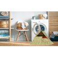 thumbnail image 2 of Ahgly Company Tapis d'Intérieur Lavable en Machine Carré Transitionnel Jaune Soleil, 6 Pieds Carré, 2 of 7