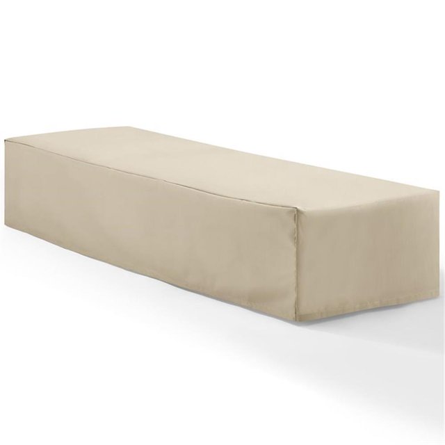 Afuera Living Housse de Chaise Longue de Patio en Tissu Vinyle Polyester, Couleur Beige