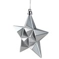 thumbnail image 2 of DAK 12ct Ornements de Noël Étoile Incassable Splendor Argent 5 Pouces, 2 of 3