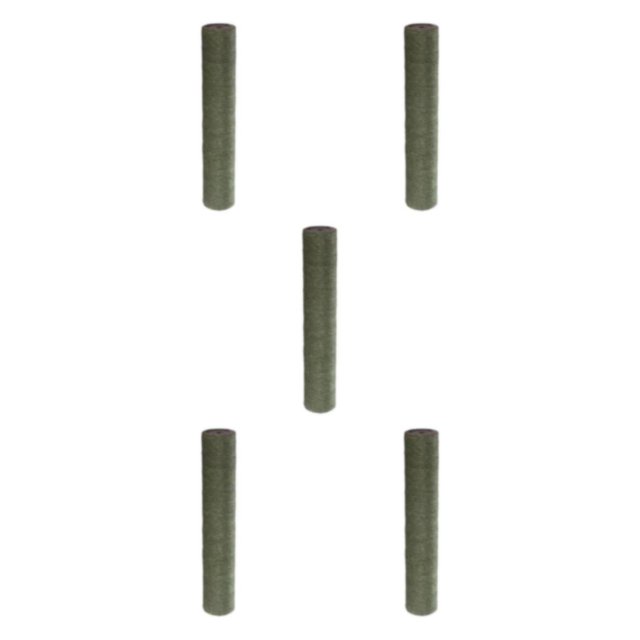 Maytalsory 1Pack Scratch Post Refill Pole Grinding Protect Sisal Claw Rope Nails cat Green H 25cm Dia 7cm 5Set