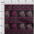 thumbnail image 1 of oneOone Viscose Chiffon Fabric Floral & Elephant Block Print Fabric By The Yard 42 Inch Wide, 1 of 4