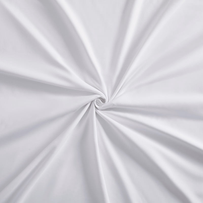 Literie Marina Decoration, 600 fils au pouce carré, ultra douce, à poches profondes, en coton percale fibres longues, toutes saisons, couleur blanche