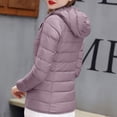 thumbnail image 4 of RKSTN Puffer Jacket Womens Long Sleeve Stand Collar Zip Up Winter Jacket Quilted Lightweight Down Jacket with Pockets, 4 of 7
