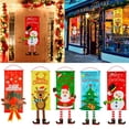 thumbnail image 2 of Christmas Ornament Fabric Art Leg Hanging Creative Flag Window Pendant, 2 of 8