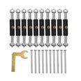 thumbnail image 1 of Xuanheng 21 Pcs High-Quality Iron Cassette Screws Support Rod , Adjustable for Wall Mount Switch Box Junction Box Socket 86 Round, 1 of 8