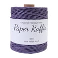 thumbnail image 1 of Abbracc Raffia Paper Ribbon Paper Rope Round Twine String 300M/328 Yards Yarn Thread Raffia Ribbon for Crocheting Bags Nesting Basket Dark Violet, 1 of 9