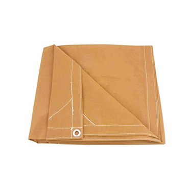 Mytee Produits Bâche en Toile Beige 10 Pieds x 16 Pieds 12oz Robuste Résistante à l'Eau