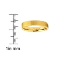 thumbnail image 3 of Men's Tungsten Wedding Band Ring GoldTone Flat Brushed Comfort-Fit 4MM, 3 of 3