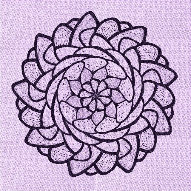 Ahgly Company Tapis d'Intérieur Lavable à la Machine, Carré, Transitionnel, Fleur Violette Violette, Tapis de Zone, 7 Pieds Carré