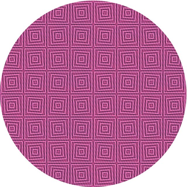 Ahgly Company Tapis d'Intérieur Ronds Transitionnels Lavables à la Machine, Violet Moyen Rouge Rose, 7 Pieds Rond