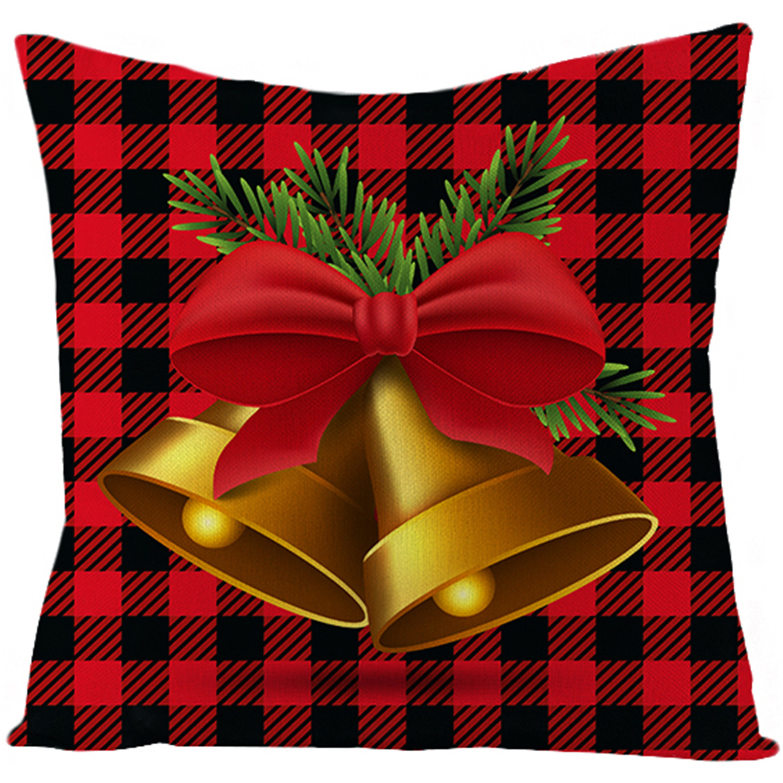 Dvkptbk Christmas Cushion Hugging Case Linen Home Sofa Christmas Decoration 1PCS