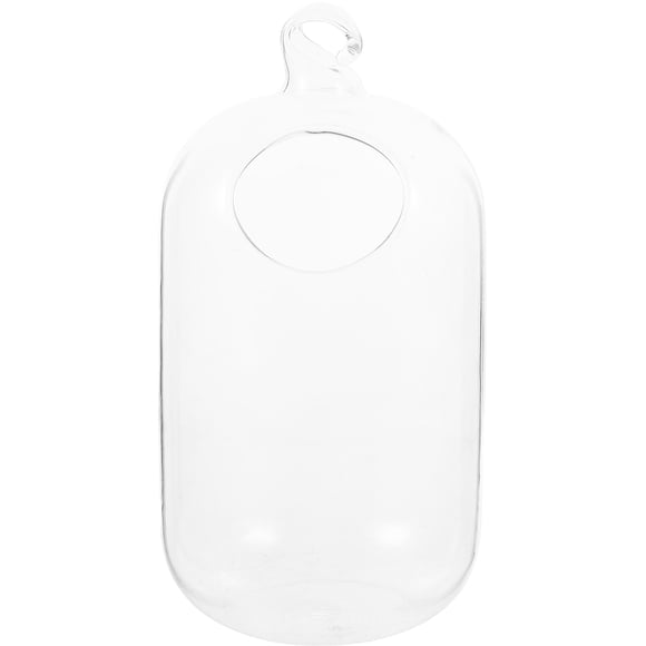 Suspended Transparent Hanging Glass Fish Tank Infusion Bottle Aquarium Flower Plant Vase Flower Vase for Home Decoration (Only including the Glass Bowl)